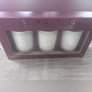 Sand + Fog White Ocean Votive Candle Set